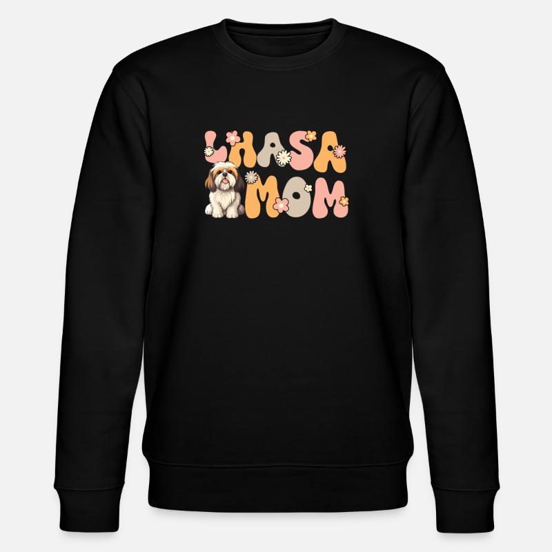 Lhassa Apso Groovy Lhassa Maman - Sweat bio CHANGER Stanley/Stella Unisexe - noir