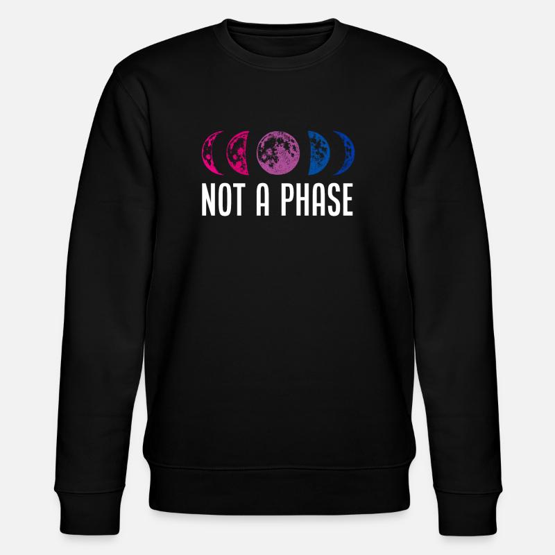 Bisexual phase - Stanley/Stella CHANGER Unisex Organic Sweatshirt - black
