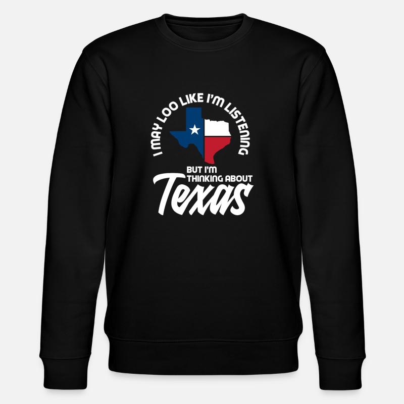 Texas State Pride - Stanley/Stella CHANGER Unisex Organic Sweatshirt - black
