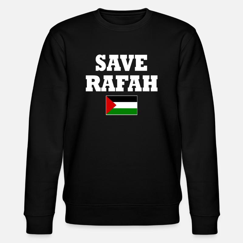 Save rafah - Sweat bio CHANGER Stanley/Stella Unisexe - noir