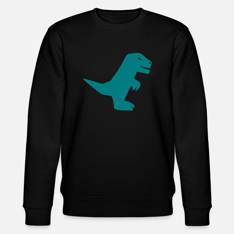 Dinosaurier Geschenk - Stanley/Stella Unisex Bio-Sweatshirt CHANGER  - Schwarz