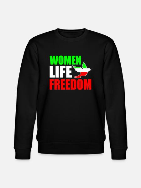 Women life freedom - Stanley/Stella CHANGER Unisex Organic Sweatshirt - black