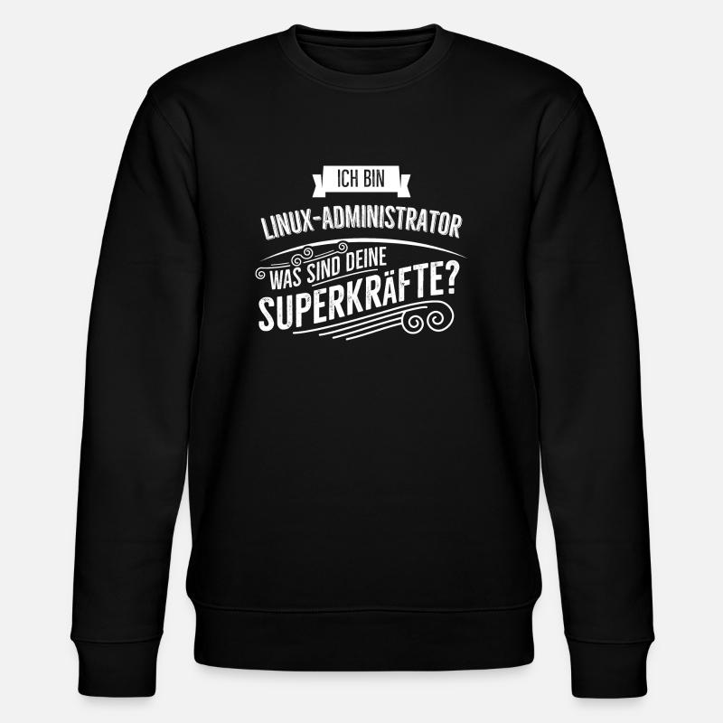 Linux Administrator - Stanley/Stella Unisex Bio-Sweatshirt CHANGER  - Schwarz