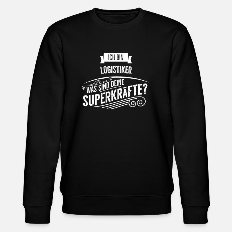 Logistiker - Stanley/Stella Unisex Bio-Sweatshirt CHANGER  - Schwarz