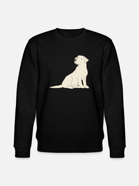 Labrador cream - Stanley/Stella CHANGER Unisex Organic Sweatshirt - black