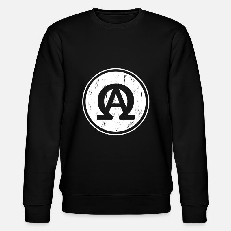 ALPHA OMEGA - Stanley/Stella Unisex Bio-Sweatshirt CHANGER  - Schwarz