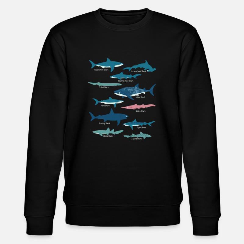 Biologie marine d’espèces de requins - Sweat bio CHANGER Stanley/Stella Unisexe - noir