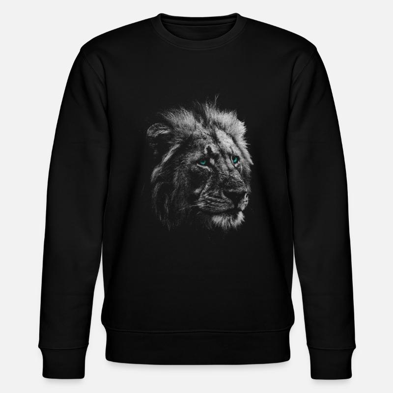 Löwenkopf - Stanley/Stella Unisex Bio-Sweatshirt CHANGER - Schwarz