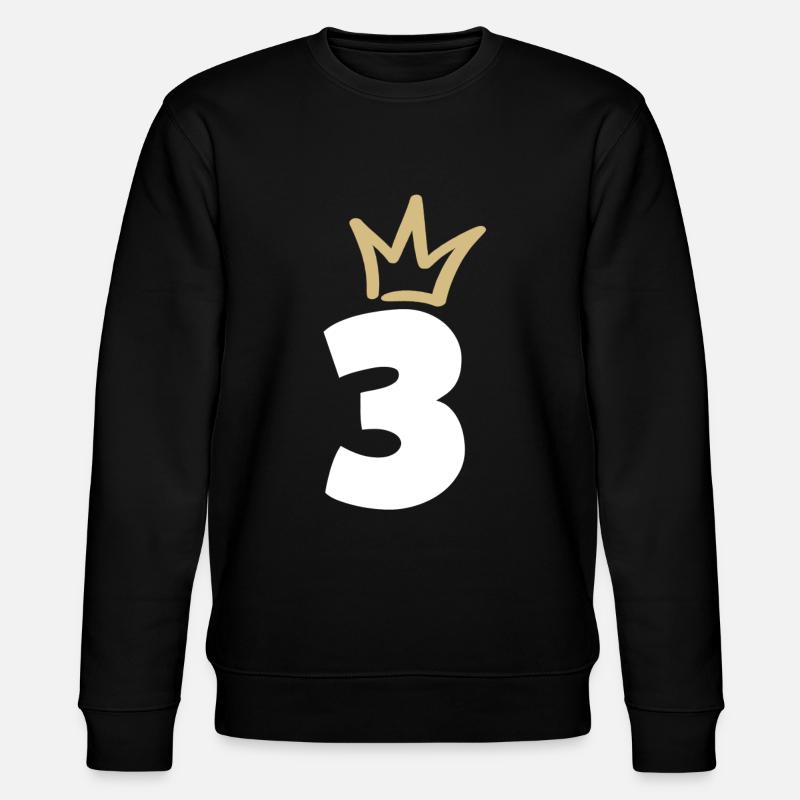 NUMÉRO TROIS 3 Couronne - Sweat bio CHANGER Stanley/Stella Unisexe - noir