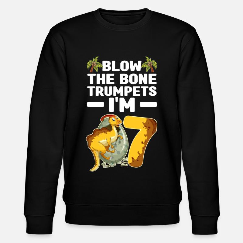 Dino - Stanley/Stella Unisex Bio-Sweatshirt CHANGER  - Schwarz