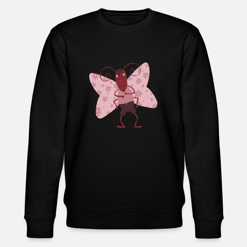 Schmetterlingsjunge - Stanley/Stella Unisex Bio-Sweatshirt CHANGER  - Schwarz