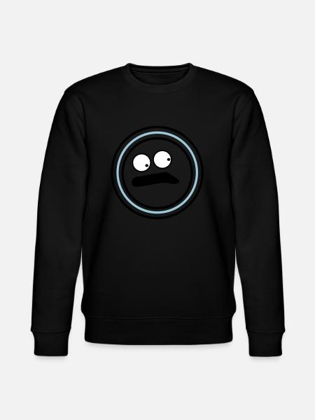 Cute emotional face huh - Stanley/Stella CHANGER Unisex Organic Sweatshirt - black