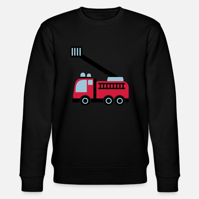 Fire engine - Stanley/Stella CHANGER Unisex Organic Sweatshirt - black