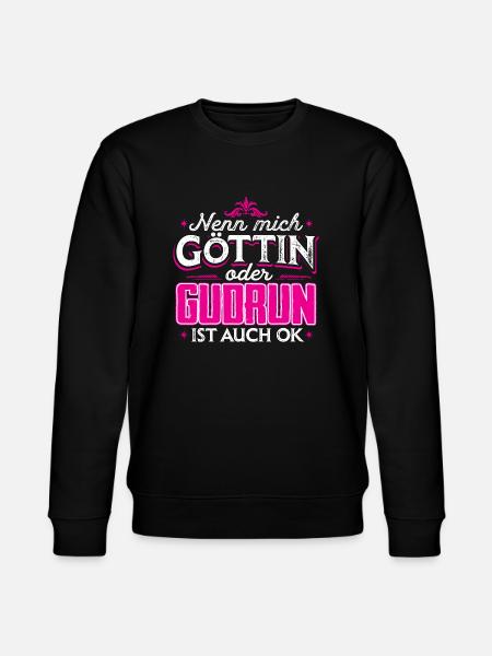 GUDRUN - Göttin - Stanley/Stella Unisex Bio-Sweatshirt CHANGER  - Schwarz