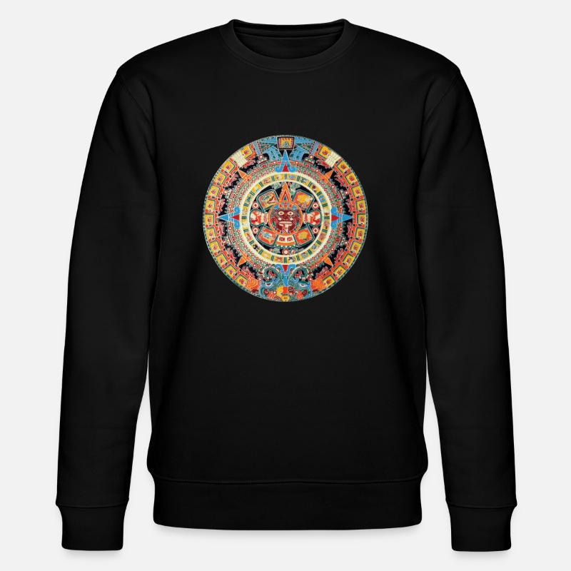 Maya Calender - Stanley/Stella Unisex Bio-Sweatshirt CHANGER  - Schwarz