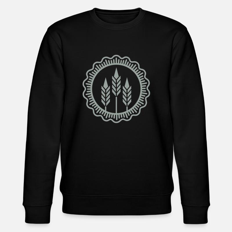 Weizen-Sigel / wheat medaillon (1c) - Stanley/Stella CHANGER Unisex Organic Sweatshirt - black