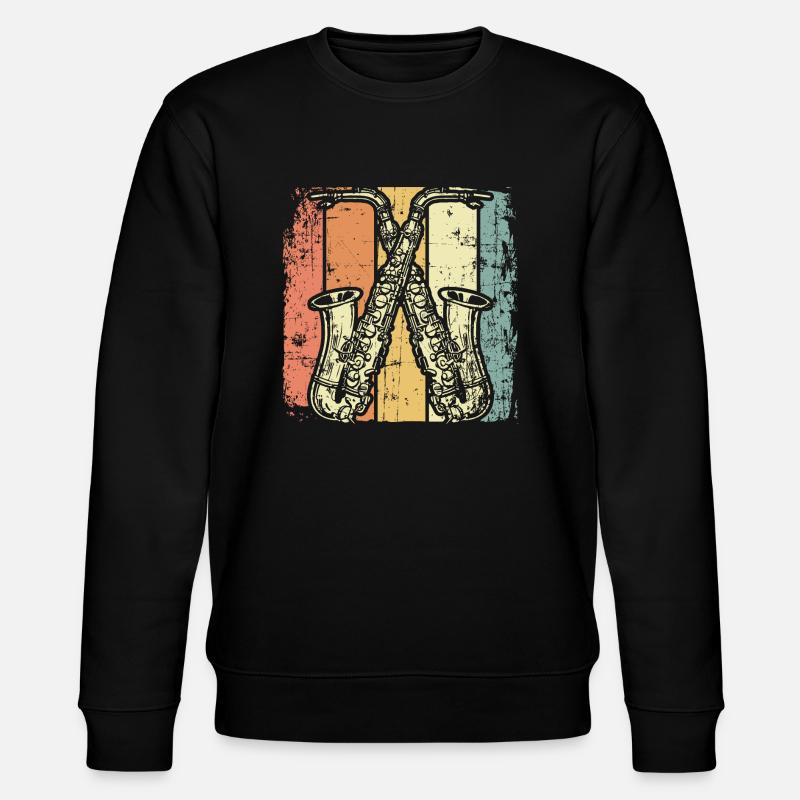 Saxophone - Sweat bio CHANGER Stanley/Stella Unisexe - noir