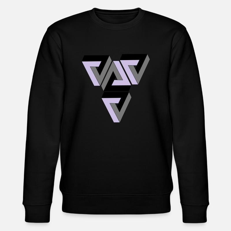 Penrose Triangle - Stanley/Stella CHANGER Unisex Organic Sweatshirt - black