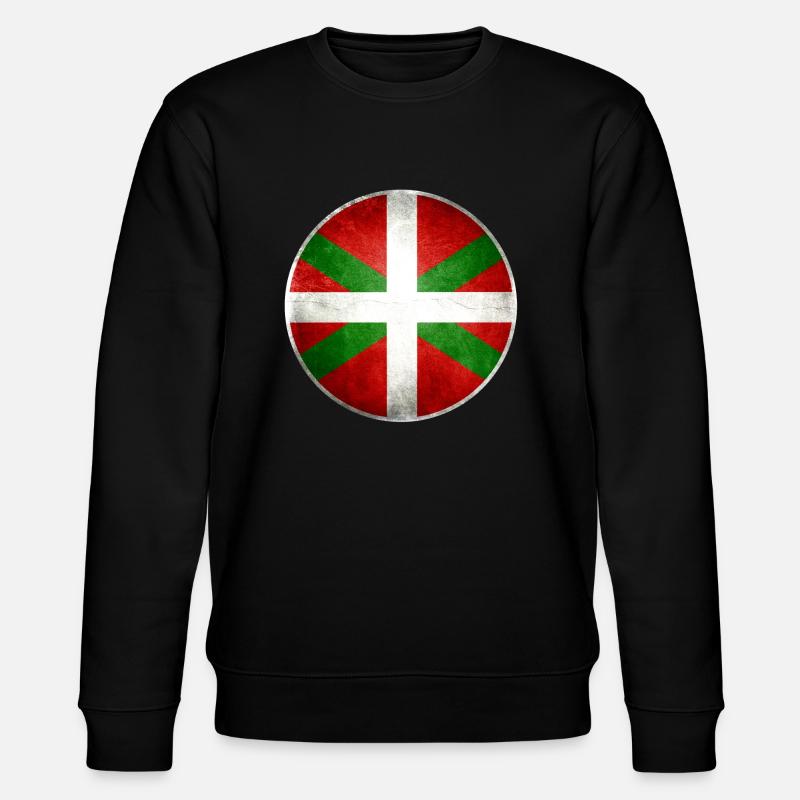 Basque drapeau 2 - Sweat bio CHANGER Stanley/Stella Unisexe - noir