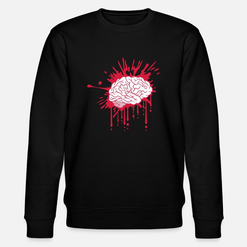 Conception de cerveau sanglant - Sweat bio CHANGER Stanley/Stella Unisexe - noir