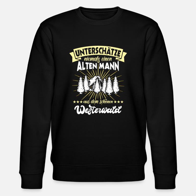Westerwald Westerwälder Geschenk Unterschätze - Stanley/Stella Unisex Bio-Sweatshirt CHANGER  - Schwarz