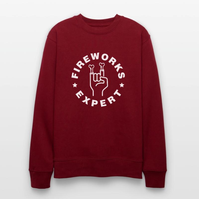Fireworks Expert Firework Firecracker Cracker Pyro Stanley/Stella CHANGER Unisex Organic Sweatshirt