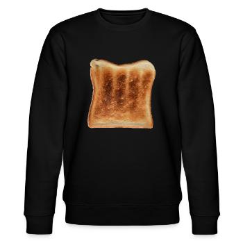 Toast - Pain blanc simplement grillé - Sweat bio CHANGER Stanley/Stella Unisexe - noir - Devant - Nik (191cm) & Marisol (170cm)
