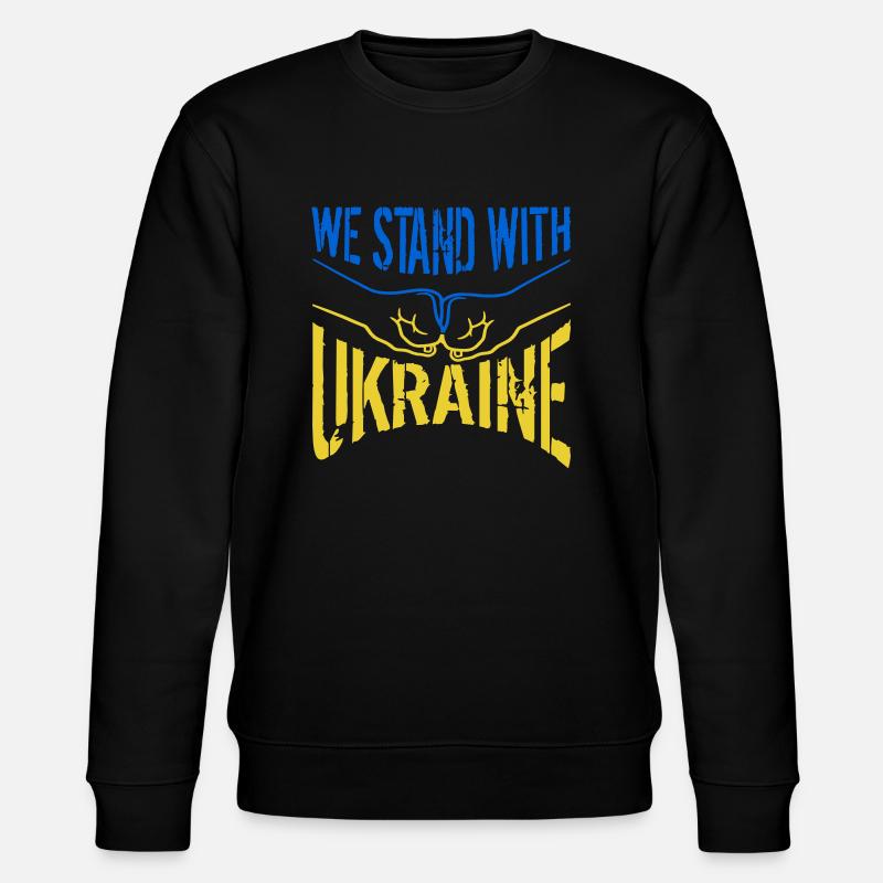 We Stand Ukraine - Stanley/Stella Unisex Bio-Sweatshirt CHANGER  - Schwarz