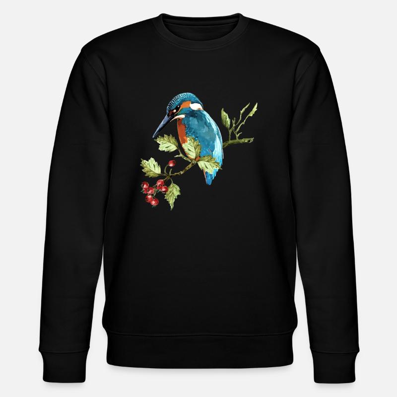 Bunter Vogel - Stanley/Stella Unisex Bio-Sweatshirt CHANGER  - Schwarz