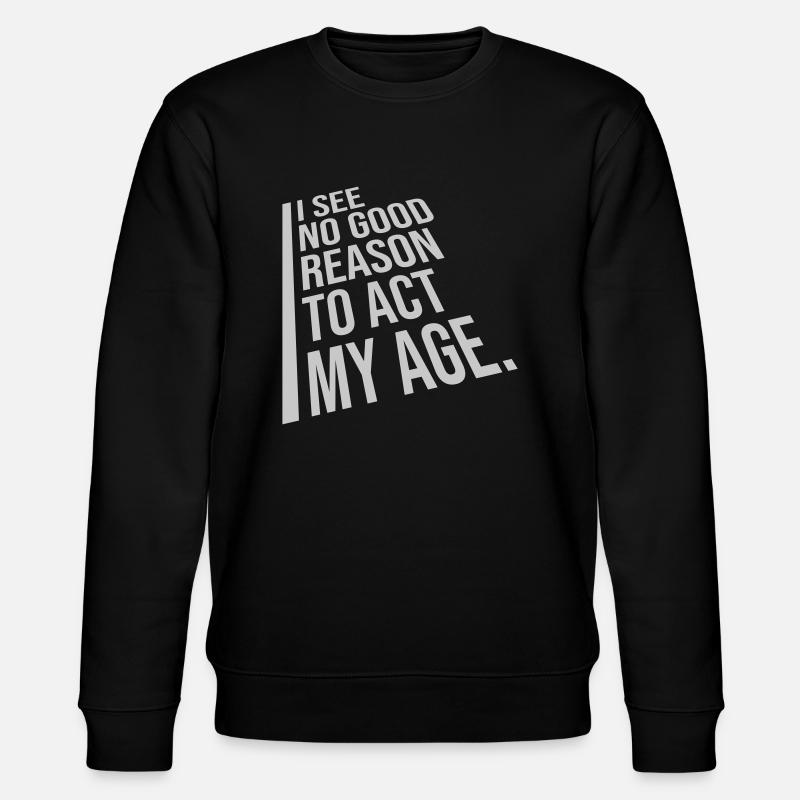 pour agir à mon âge - Sweat bio CHANGER Stanley/Stella Unisexe - noir