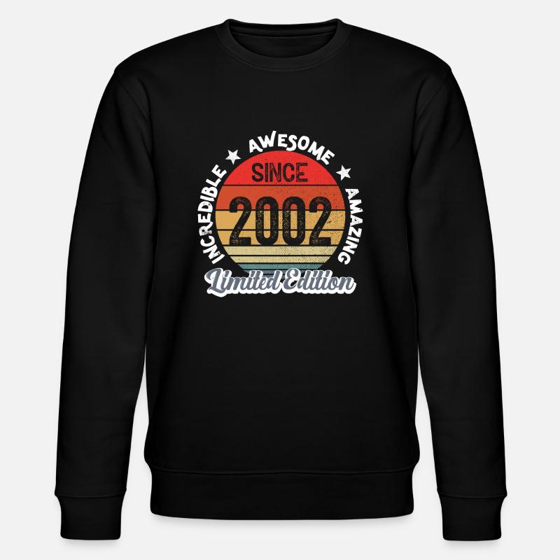 amazing since 2002 - anniversaire - Sweat bio CHANGER Stanley/Stella Unisexe - noir