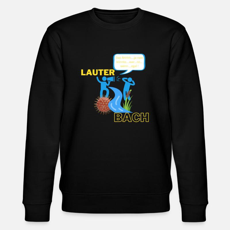 Lauter Bach - Stanley/Stella Unisex Bio-Sweatshirt CHANGER  - Schwarz