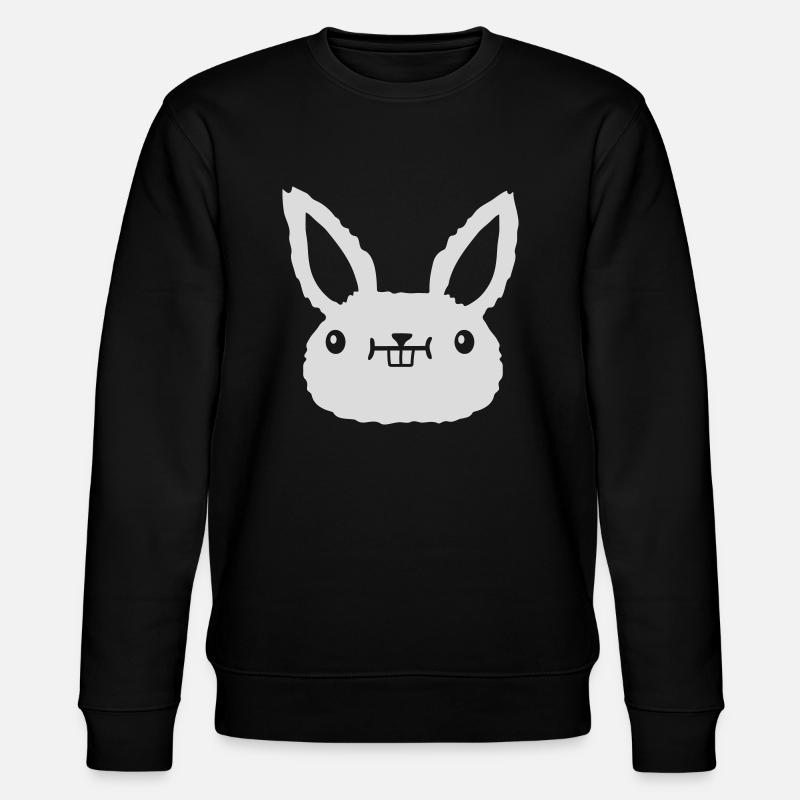 Cher lapin kawaii Face - Sweat bio CHANGER Stanley/Stella Unisexe - noir