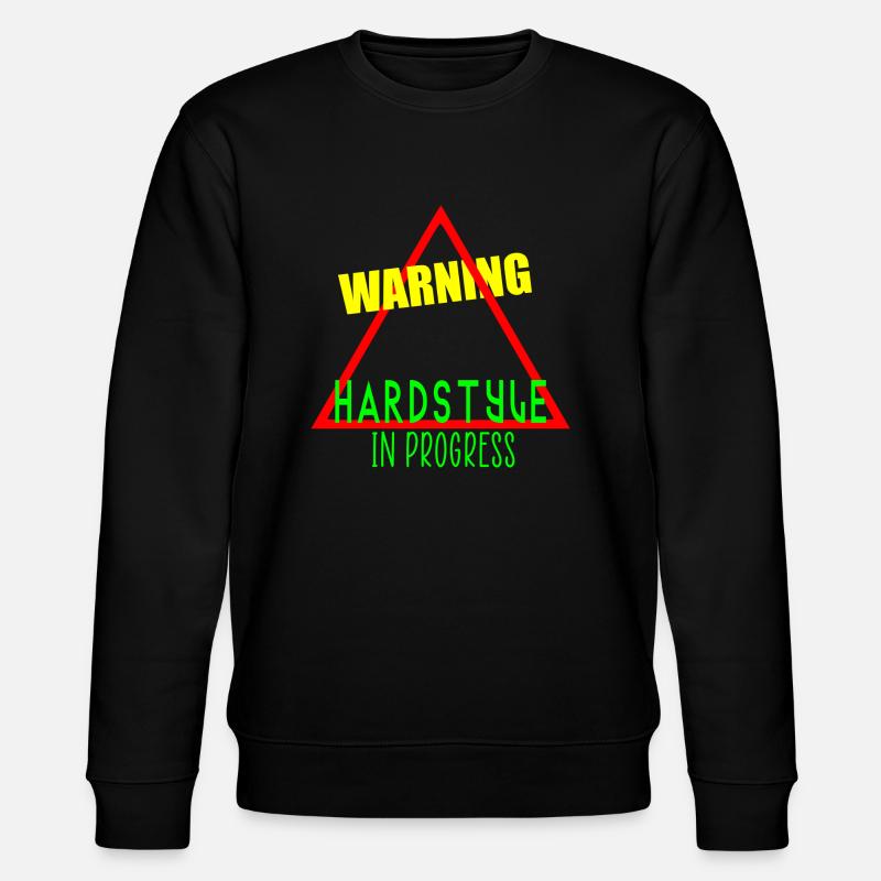 Warnung Hardstyle im Gange - Stanley/Stella Unisex Bio-Sweatshirt CHANGER - Schwarz