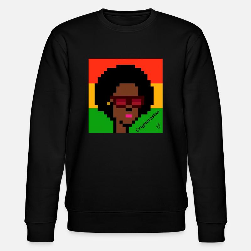 Cryptorastas JJ she - Stanley/Stella Unisex Bio-Sweatshirt CHANGER  - Schwarz