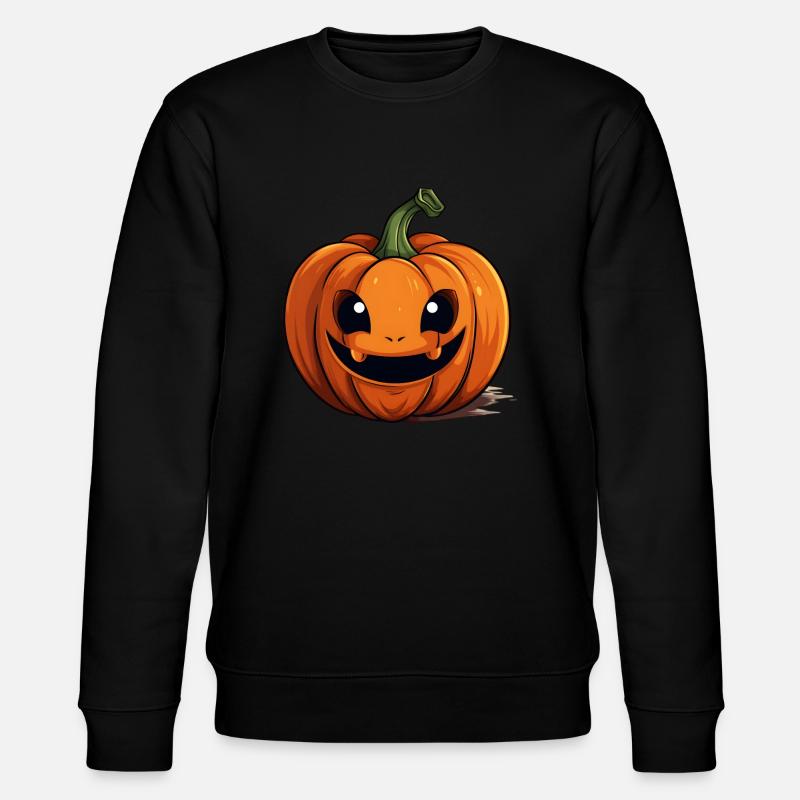 Citrouille mignonne - Sweat bio CHANGER Stanley/Stella Unisexe - noir