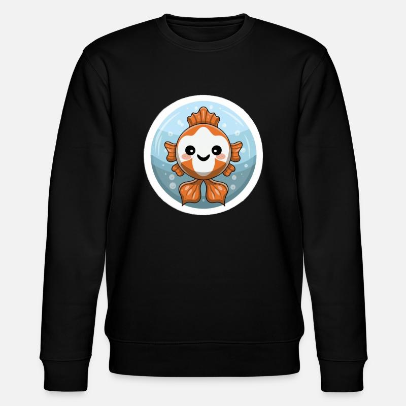 Clownfisch-Liebhaber - Stanley/Stella Unisex Bio-Sweatshirt CHANGER  - Schwarz