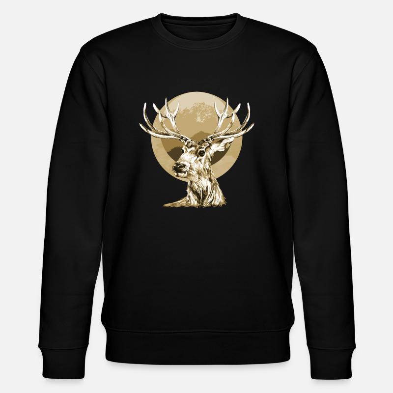 Deer - Stanley/Stella CHANGER Unisex Organic Sweatshirt - black