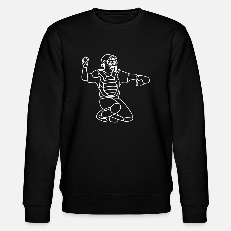 Baseball Pitcher Windup Set - Stanley/Stella Unisex Bio-Sweatshirt CHANGER  - Schwarz