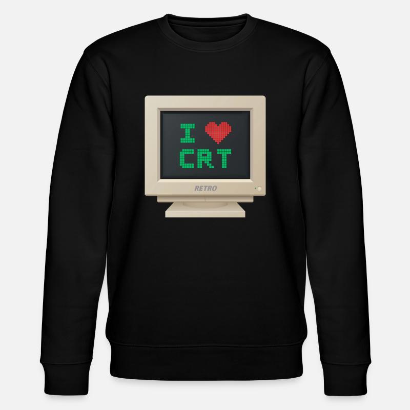 CRT design - I love CRT - Sweat bio CHANGER Stanley/Stella Unisexe - noir