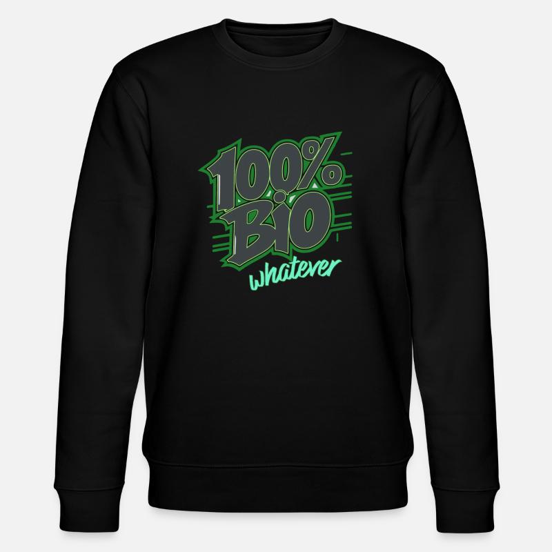 bio was auch immer - Stanley/Stella Unisex Bio-Sweatshirt CHANGER  - Schwarz