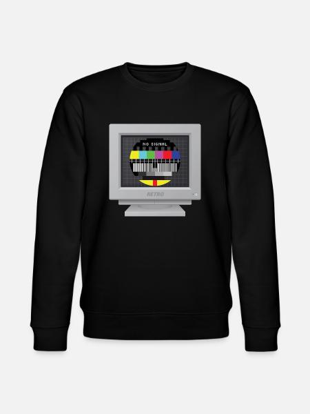 CRT Design - No signal (Mire) - Stanley/Stella CHANGER Unisex Organic Sweatshirt - black