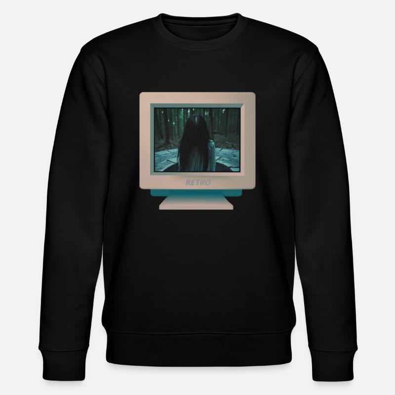 CRT-Design - Geistermädchen 2 - Stanley/Stella Unisex Bio-Sweatshirt CHANGER  - Schwarz