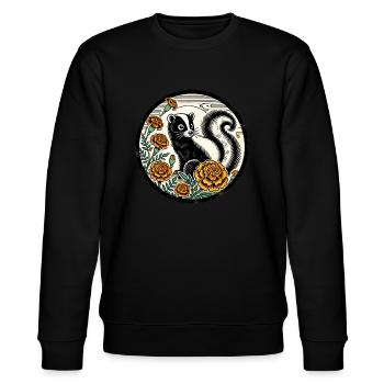 Mouffette - Sweat bio CHANGER Stanley/Stella Unisexe - noir - Devant - Nik (191cm) & Marisol (170cm)
