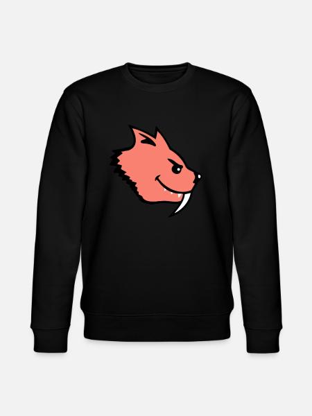 Evil Wild Cat Sabeltann Tiger Lange tenner Tiger - Stanley/Stella CHANGER økologisk unisex-sweatshirt - svart