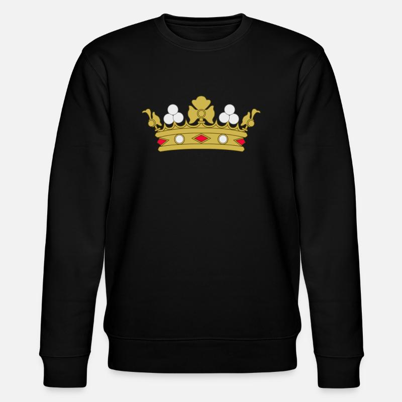 krone - Stanley/Stella Unisex Bio-Sweatshirt CHANGER  - Schwarz