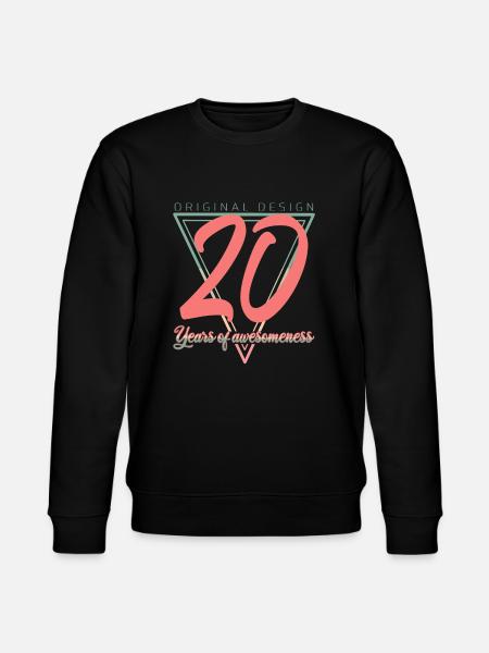 20 Tyve Tyve - Stanley/Stella økologisk unisex-sweatshirt CHANGER  - sort