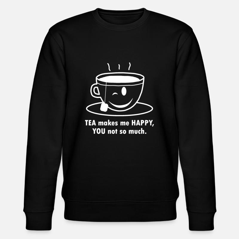 TEE HAPPINESS Tea Happiness - Stanley/Stella CHANGER Unisex Organic Sweatshirt - black