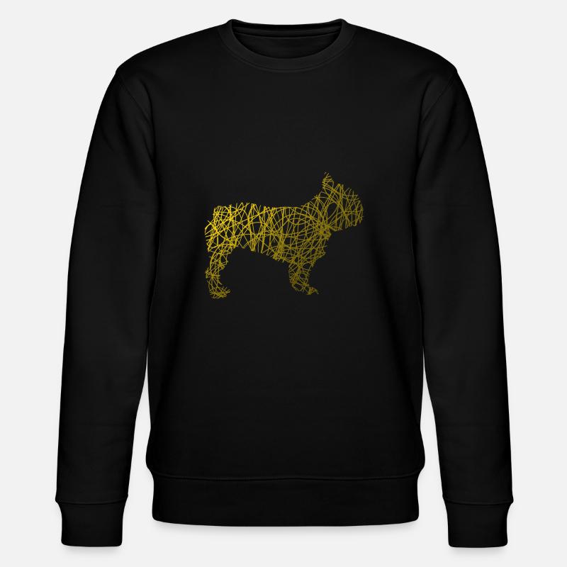 Stickers chien chiens chiens - Sweat bio CHANGER Stanley/Stella Unisexe - noir