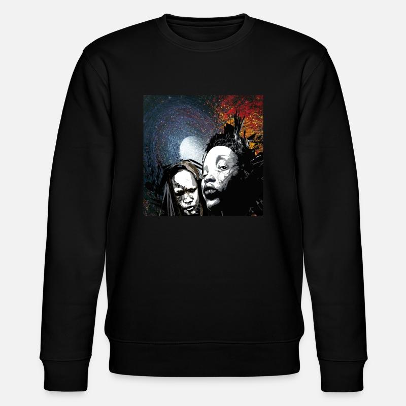 ghosts - Stanley/Stella Unisex Bio-Sweatshirt CHANGER  - Schwarz